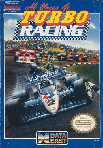 Al Unser Jr. Turbo Racing box art for NES